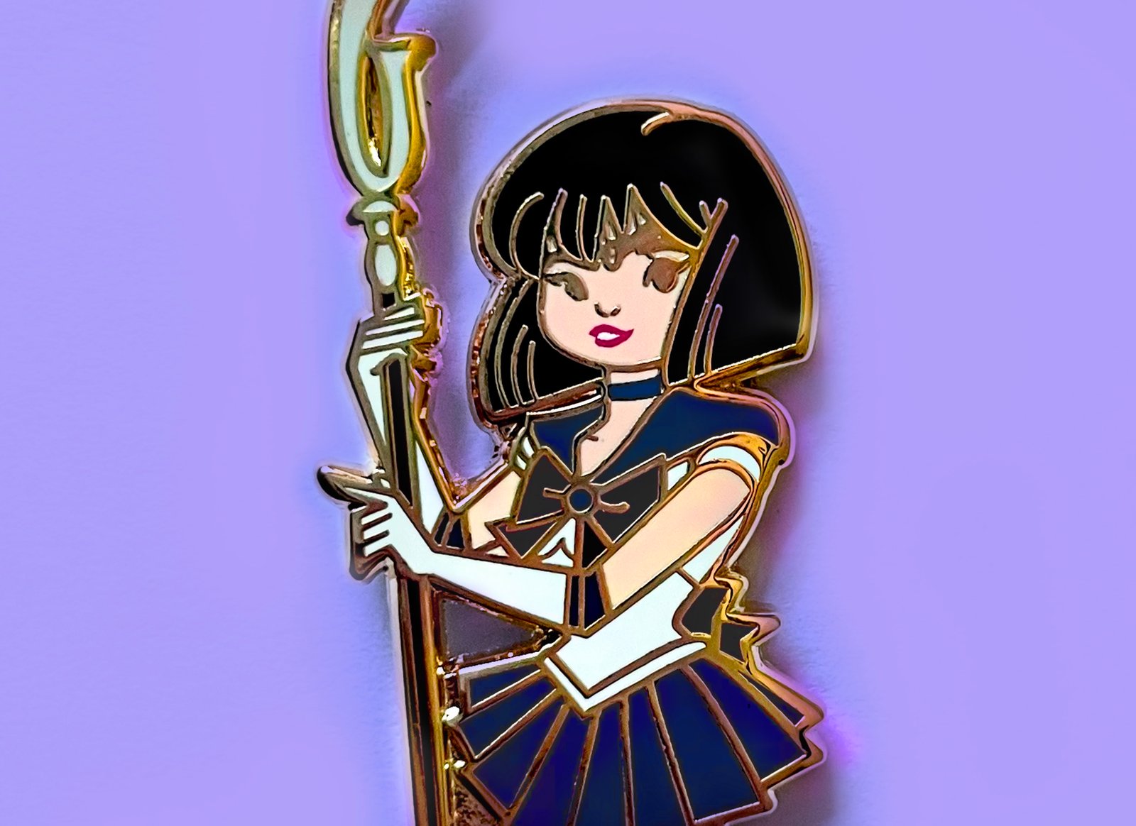 Sailor Saturn Enamel Pin | Cult Fiction Press